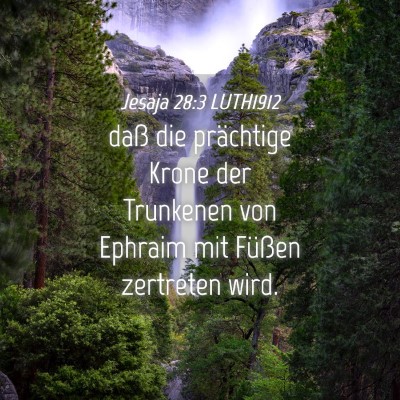 Picture 04 - Jesaja 28:3 LUTH1912 - daß die prächtige Krone der Trunkenen von - Bible Verse Picture