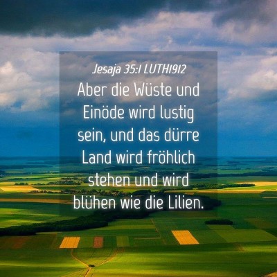 Picture 04 - Jesaja 35:1 LUTH1912 - Aber die Wüste und Einöde wird lustig sein, und - Bible Verse Picture