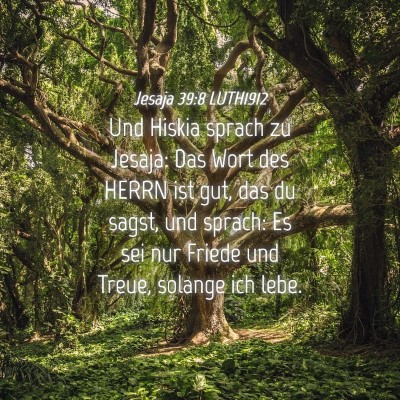 Picture 04 - Jesaja 39:8 LUTH1912 - Und Hiskia sprach zu Jesaja: Das Wort des HERRN - Bible Verse Picture