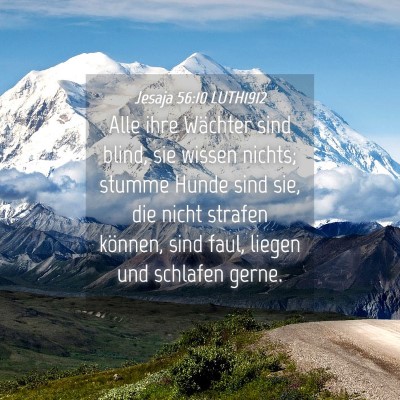 Picture 04 - Jesaja 56:10 LUTH1912 - Alle ihre Wächter sind blind, sie wissen nichts; - Bible Verse Picture