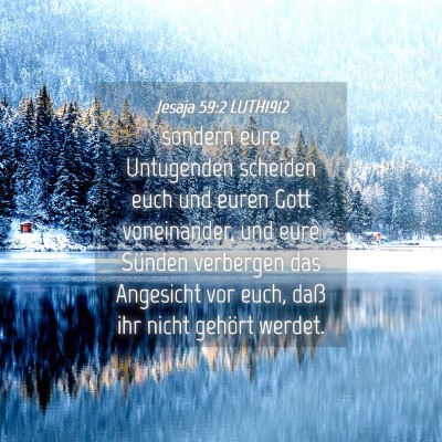 Picture 04 - Jesaja 59:2 LUTH1912 - sondern eure Untugenden scheiden euch und euren - Bible Verse Picture