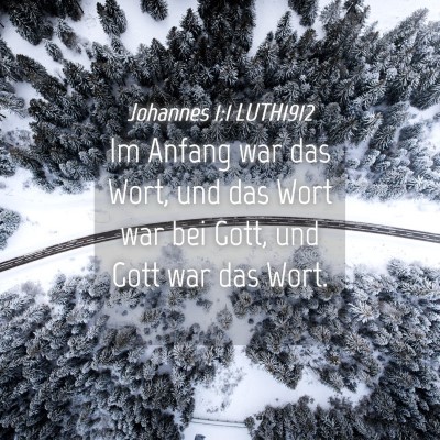 Picture 04 - Johannes 1:1 LUTH1912 - Im Anfang war das Wort, und das Wort war bei - Bible Verse Picture