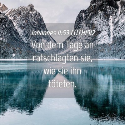 Picture 04 - Johannes 11:53 LUTH1912 - Von dem Tage an ratschlagten sie, wie sie ihn - Bible Verse Picture