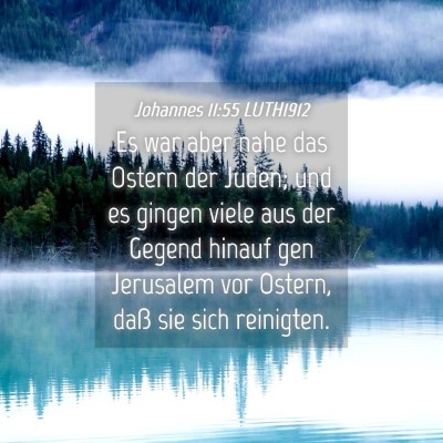 Picture 04 - Johannes 11:55 LUTH1912 - Es war aber nahe das Ostern der Juden; und es - Bible Verse Picture