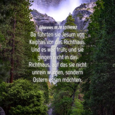 Picture 04 - Johannes 18:28 LUTH1912 - Da führten sie Jesum von Kaiphas vor das - Bible Verse Picture