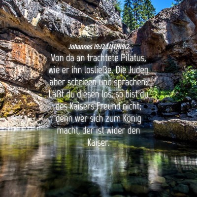Picture 04 - Johannes 19:12 LUTH1912 - Von da an trachtete Pilatus, wie er ihn - Bible Verse Picture