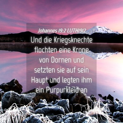 Picture 04 - Johannes 19:2 LUTH1912 - Und die Kriegsknechte flochten eine Krone von - Bible Verse Picture