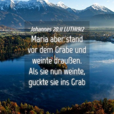 Picture 04 - Johannes 20:11 LUTH1912 - Maria aber stand vor dem Grabe und weinte - Bible Verse Picture
