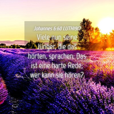 Picture 04 - Johannes 6:60 LUTH1912 - Viele nun seine Jünger, die das hörten, - Bible Verse Picture