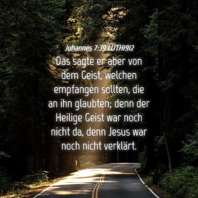 Picture 04 - Johannes 7:39 LUTH1912 - Das sagte er aber von dem Geist, welchen - Bible Verse Picture