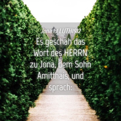 Picture 04 - Jona 1:1 LUTH1912 - Es geschah das Wort des HERRN zu Jona, dem Sohn - Bible Verse Picture
