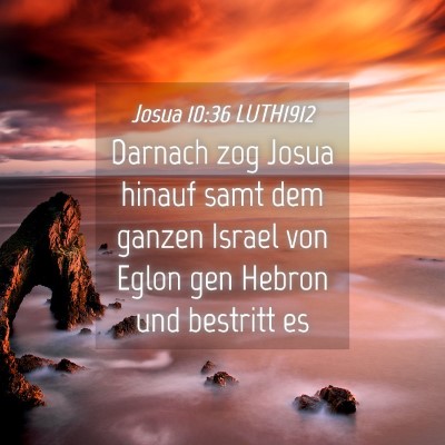 Picture 04 - Josua 10:36 LUTH1912 - Darnach zog Josua hinauf samt dem ganzen Israel - Bible Verse Picture