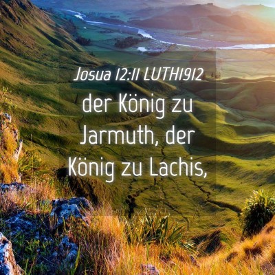 Picture 04 - Josua 12:11 LUTH1912 - der König zu Jarmuth, der König zu - Bible Verse Picture
