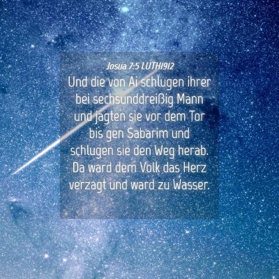 Picture 04 - Josua 7:5 LUTH1912 - Und die von Ai schlugen ihrer bei - Bible Verse Picture