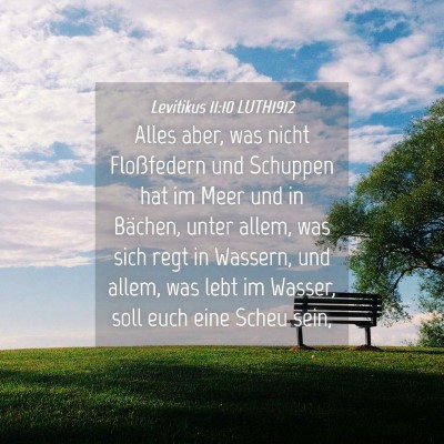 Picture 04 - Levitikus 11:10 LUTH1912 - Alles aber, was nicht Floßfedern und Schuppen - Bible Verse Picture