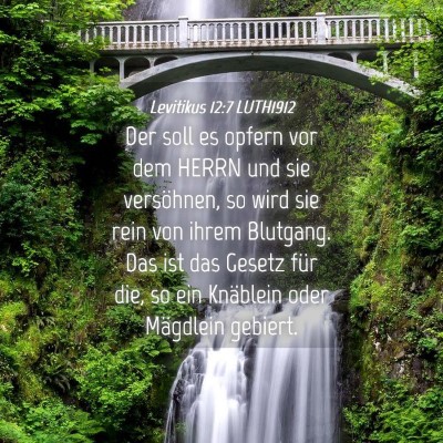 Picture 04 - Levitikus 12:7 LUTH1912 - Der soll es opfern vor dem HERRN und sie - Bible Verse Picture