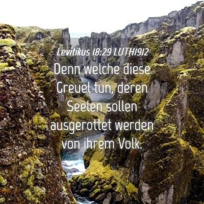 Picture 04 - Levitikus 18:29 LUTH1912 - Denn welche diese Greuel tun, deren Seelen sollen - Bible Verse Picture