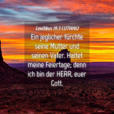 Picture 04 - Levitikus 19:3 LUTH1912 - Ein jeglicher fürchte seine Mutter und seinen - Bible Verse Picture