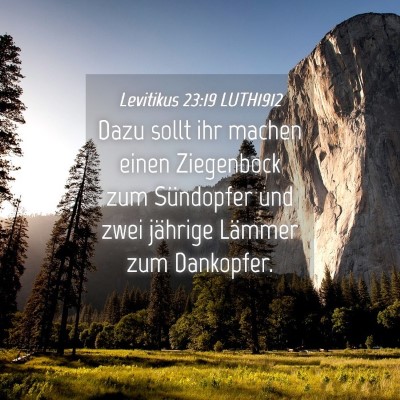 Picture 04 - Levitikus 23:19 LUTH1912 - Dazu sollt ihr machen einen Ziegenbock zum - Bible Verse Picture