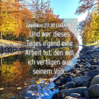 Picture 04 - Levitikus 23:30 LUTH1912 - Und wer dieses Tages irgend eine Arbeit tut, den - Bible Verse Picture
