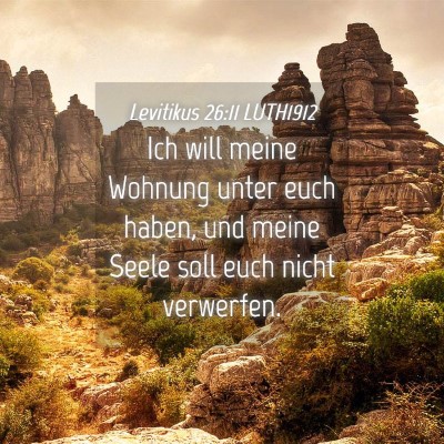 Picture 04 - Levitikus 26:11 LUTH1912 - Ich will meine Wohnung unter euch haben, und - Bible Verse Picture