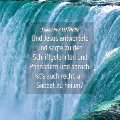 Picture 04 - Lukas 14:3 LUTH1912 - Und Jesus antwortete und sagte zu den - Bible Verse Picture