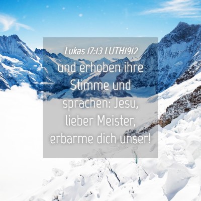 Picture 04 - Lukas 17:13 LUTH1912 - und erhoben ihre Stimme und sprachen: Jesu, - Bible Verse Picture