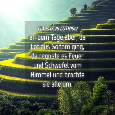 Picture 04 - Lukas 17:29 LUTH1912 - an dem Tage aber, da Lot aus Sodom ging, da - Bible Verse Picture