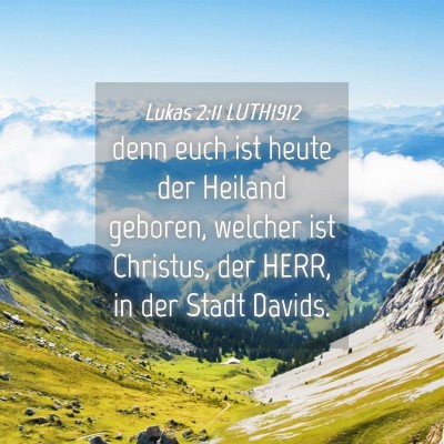 Picture 04 - Lukas 2:11 LUTH1912 - denn euch ist heute der Heiland geboren, welcher - Bible Verse Picture