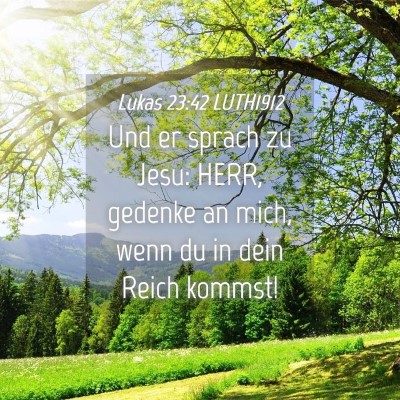 Picture 04 - Lukas 23:42 LUTH1912 - Und er sprach zu Jesu: HERR, gedenke an mich, - Bible Verse Picture