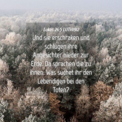 Picture 04 - Lukas 24:5 LUTH1912 - Und sie erschraken und schlugen ihre Angesichter - Bible Verse Picture