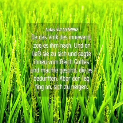Picture 04 - Lukas 9:11 LUTH1912 - Da das Volk des inneward, zog es ihm nach. Und er - Bible Verse Picture