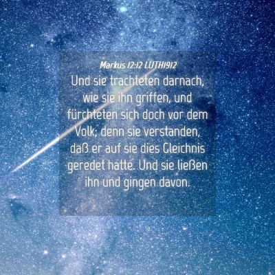 Picture 04 - Markus 12:12 LUTH1912 - Und sie trachteten darnach, wie sie ihn griffen, - Bible Verse Picture