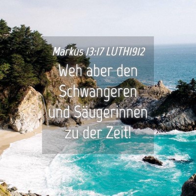 Picture 04 - Markus 13:17 LUTH1912 - Weh aber den Schwangeren und Säugerinnen zu der - Bible Verse Picture