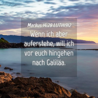 Picture 04 - Markus 14:28 LUTH1912 - Wenn ich aber auferstehe, will ich vor euch - Bible Verse Picture