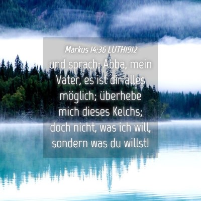 Picture 04 - Markus 14:36 LUTH1912 - und sprach: Abba, mein Vater, es ist dir alles - Bible Verse Picture