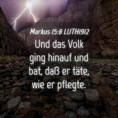 Picture 04 - Markus 15:8 LUTH1912 - Und das Volk ging hinauf und bat, daß er täte, - Bible Verse Picture