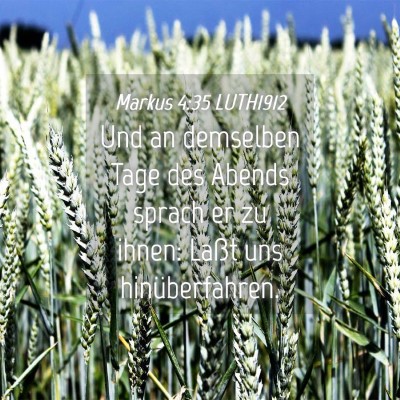 Picture 04 - Markus 4:35 LUTH1912 - Und an demselben Tage des Abends sprach er zu - Bible Verse Picture