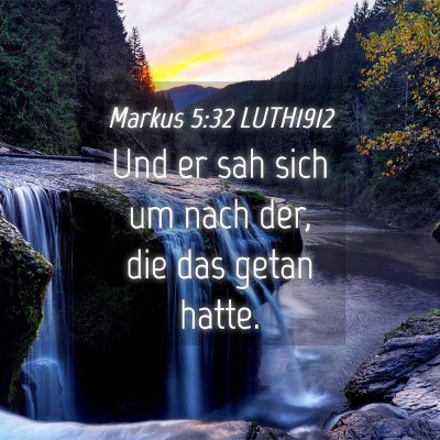 Picture 04 - Markus 5:32 LUTH1912 - Und er sah sich um nach der, die das getan - Bible Verse Picture