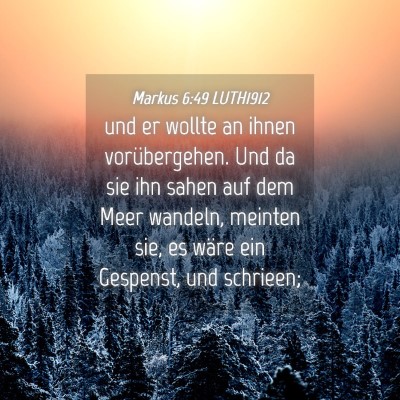 Picture 04 - Markus 6:49 LUTH1912 - und er wollte an ihnen vorübergehen. Und da sie - Bible Verse Picture