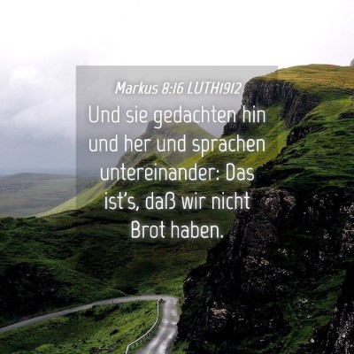 Picture 04 - Markus 8:16 LUTH1912 - Und sie gedachten hin und her und sprachen - Bible Verse Picture
