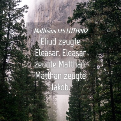 Picture 04 - Matthäus 1:15 LUTH1912 - Eliud zeugte Eleasar. Eleasar zeugte Matthan. - Bible Verse Picture