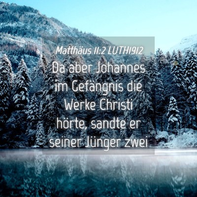Picture 04 - Matthäus 11:2 LUTH1912 - Da aber Johannes im Gefängnis die Werke Christi - Bible Verse Picture