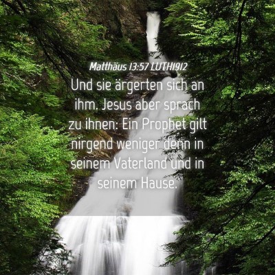 Picture 04 - Matthäus 13:57 LUTH1912 - Und sie ärgerten sich an ihm. Jesus aber sprach - Bible Verse Picture