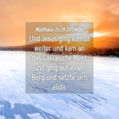 Picture 04 - Matthäus 15:29 LUTH1912 - Und Jesus ging von da weiter und kam an das - Bible Verse Picture
