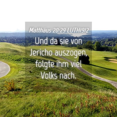 Picture 04 - Matthäus 20:29 LUTH1912 - Und da sie von Jericho auszogen, folgte ihm viel - Bible Verse Picture