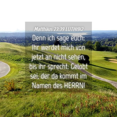 Picture 04 - Matthäus 23:39 LUTH1912 - Denn ich sage euch: Ihr werdet mich von jetzt an - Bible Verse Picture