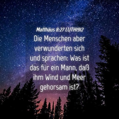 Picture 04 - Matthäus 8:27 LUTH1912 - Die Menschen aber verwunderten sich und sprachen: - Bible Verse Picture