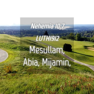 Picture 04 - Nehemia 10:7 LUTH1912 - Mesullam, Abia, - Bible Verse Picture