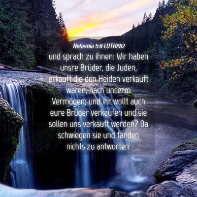 Picture 04 - Nehemia 5:8 LUTH1912 - und sprach zu ihnen: Wir haben unsre Brüder, die - Bible Verse Picture
